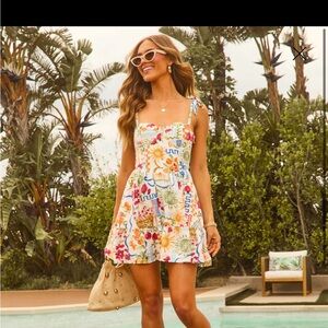 Vici Colorful Floral Mini Dress